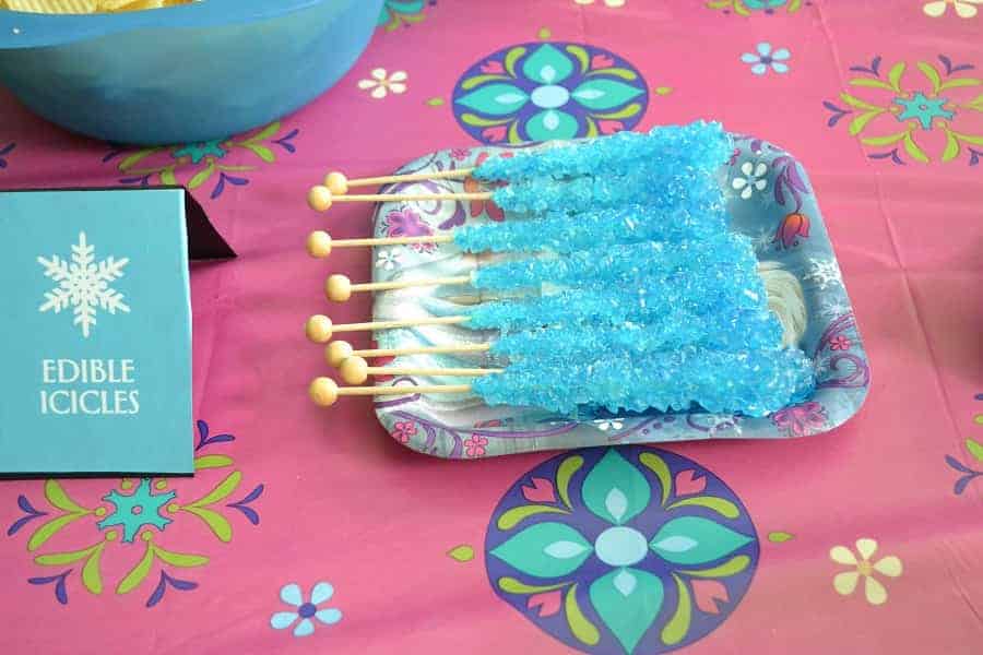 Edible Icicles for Frozen Party