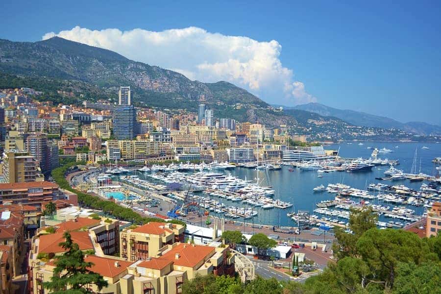 View of French Riviera