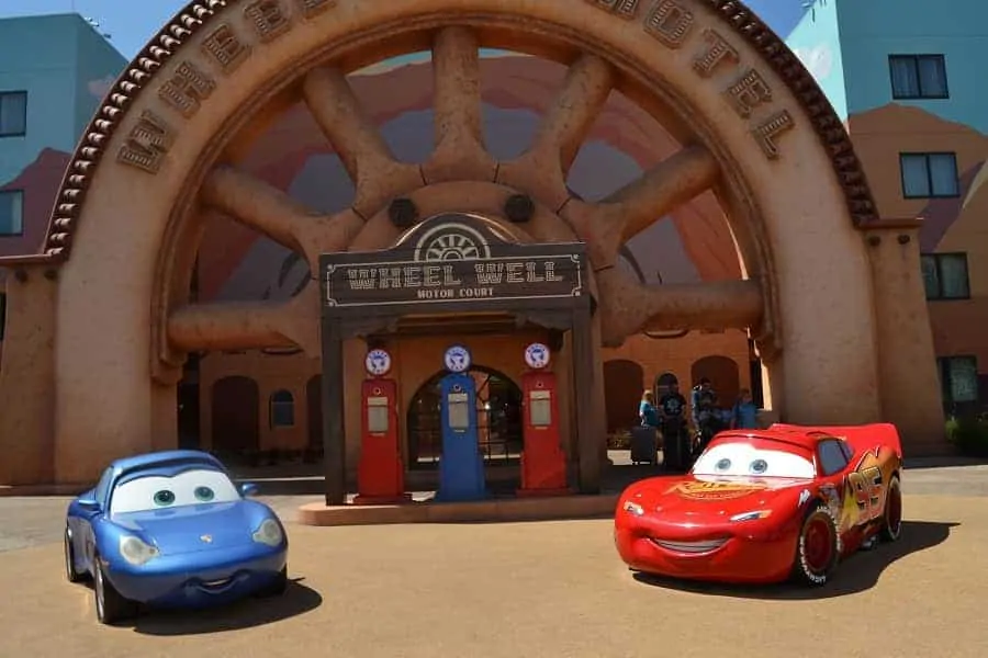 Cars themed area in Art of Animation Resort