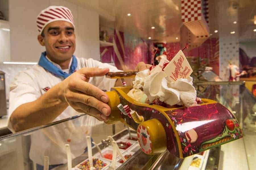 The Vanellope Sundae on Disney Dream