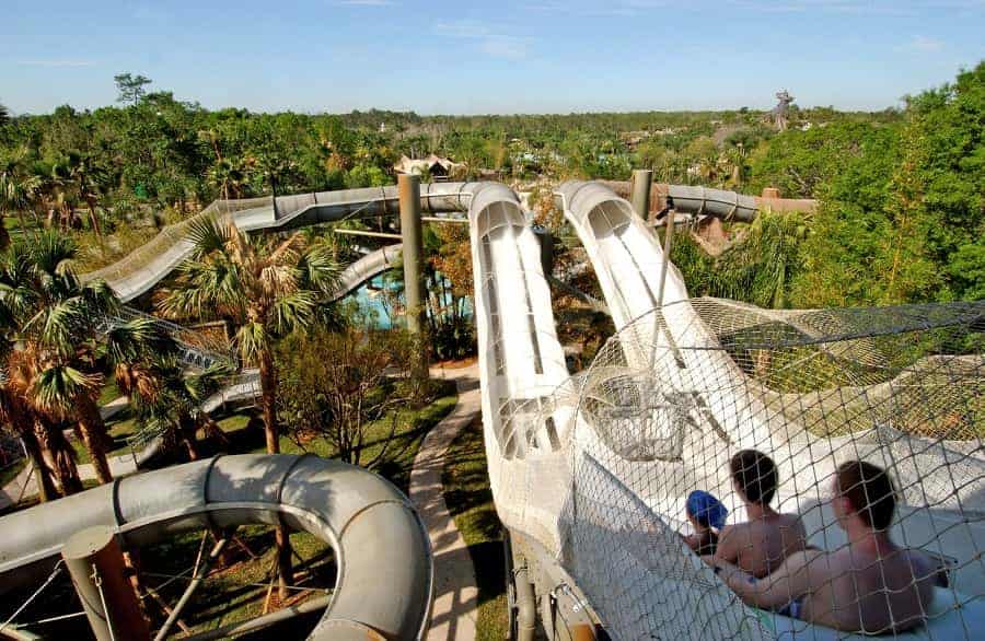 Crush ‘n’ Gusher, a roller-coaster-like raft ride at Disney’s Typhoon Lagoon Water Park