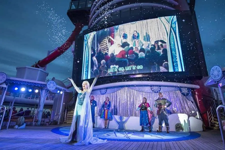 Frozen on board Disney Northern Europe Cruise