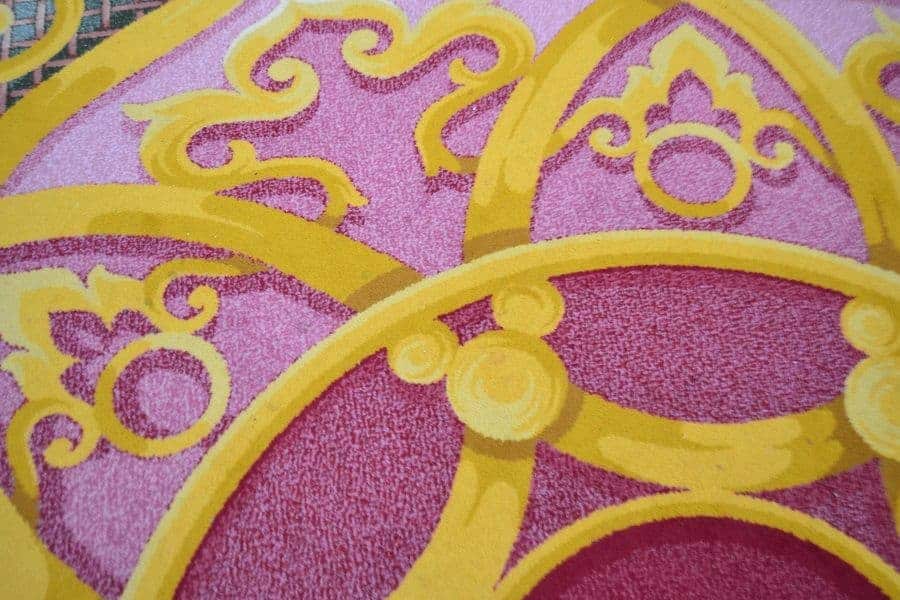 Hidden Mickey in Grand Floridian Carpet