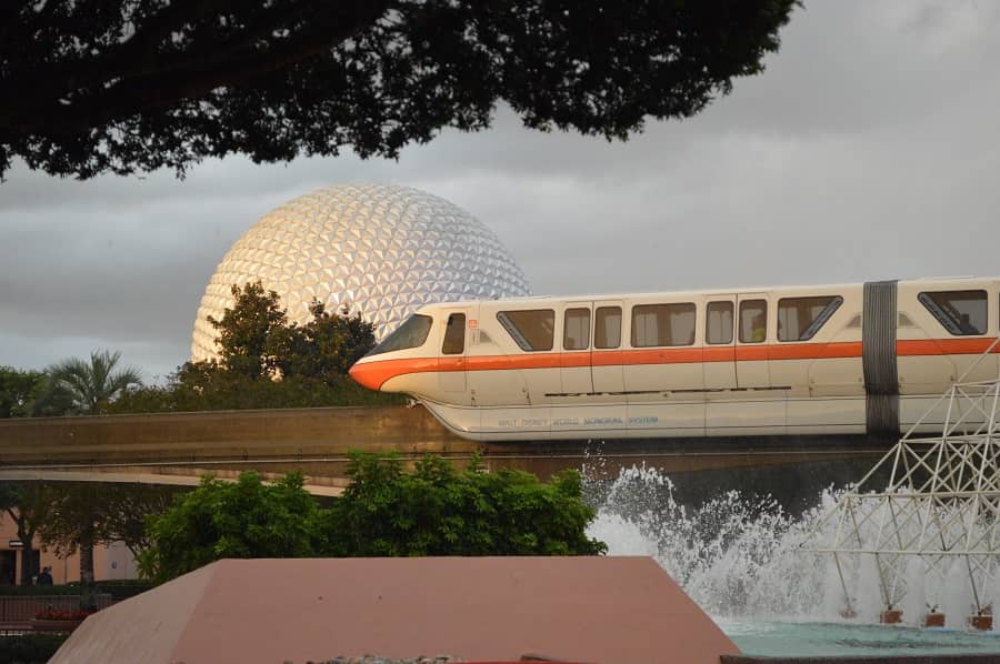 Monorail at Epcot
