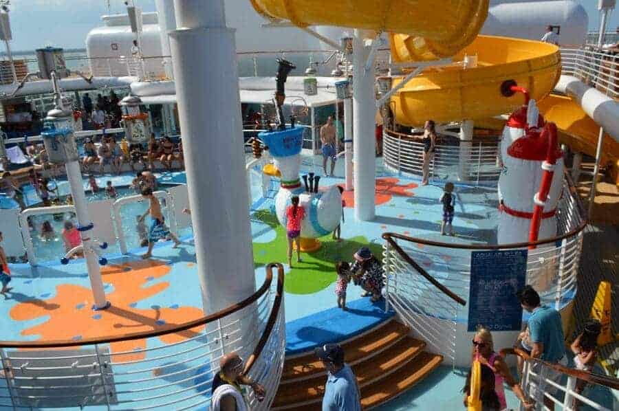 Splash Zone on the Disney Wonder