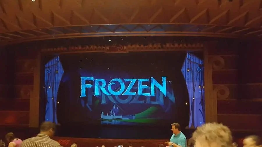 Frozen Show on Disney Wonder
