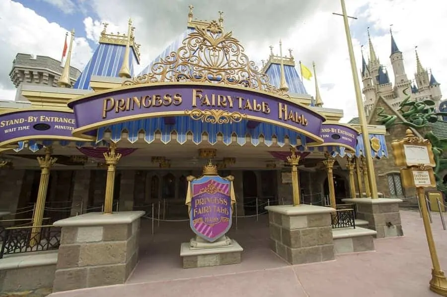 Entrance to Fairytale Hall in Magic Kingdom