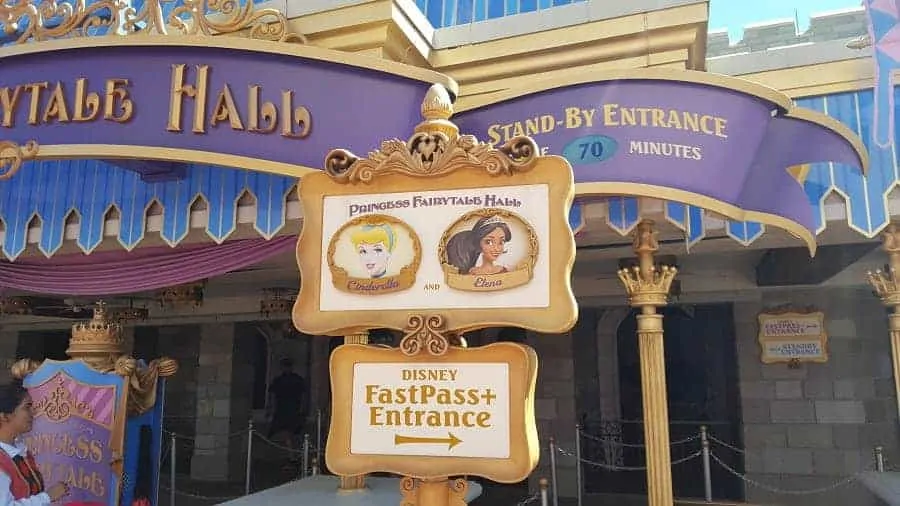 Disney Fairytale Hall in Magic Kingdom