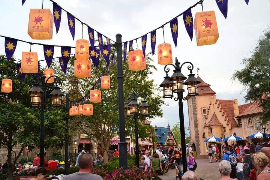 Floating Lanterns near Rapunzel's Tower