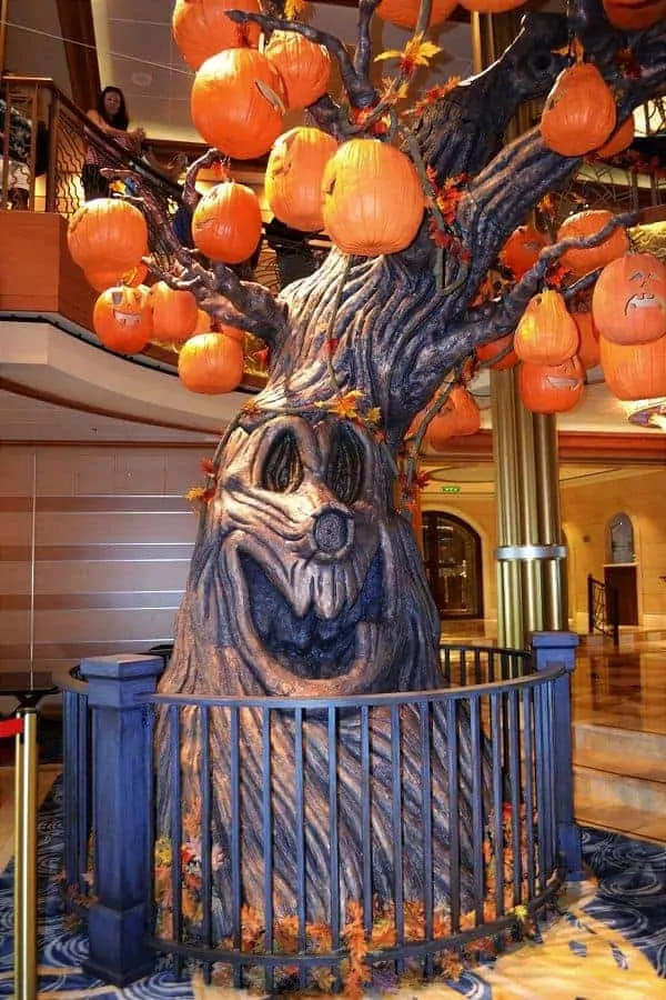 Disney Halloween Cruise Pumpkin Tree