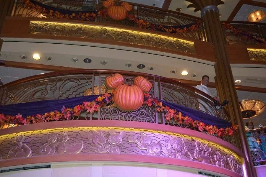 Decorations on the Halloween Cruise