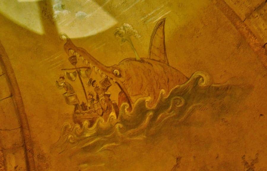 Murals of Ursula Sea Witch in Ariel Ride