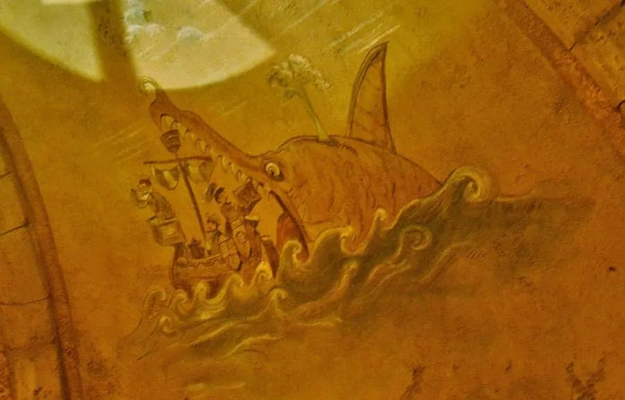 Murals of Ursula Sea Witch in Ariel Ride