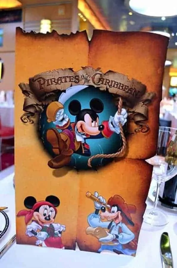 Pirate Night Cruise Menu
