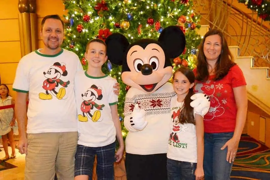 Disney Christmas Cruise Meet & Greet with Mickey Mouse