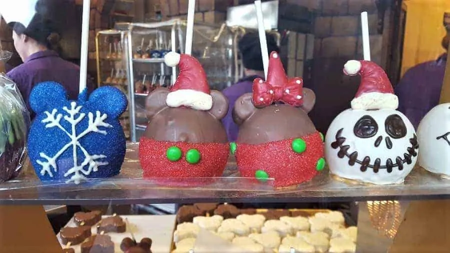 Disney Christmas Candy Apples