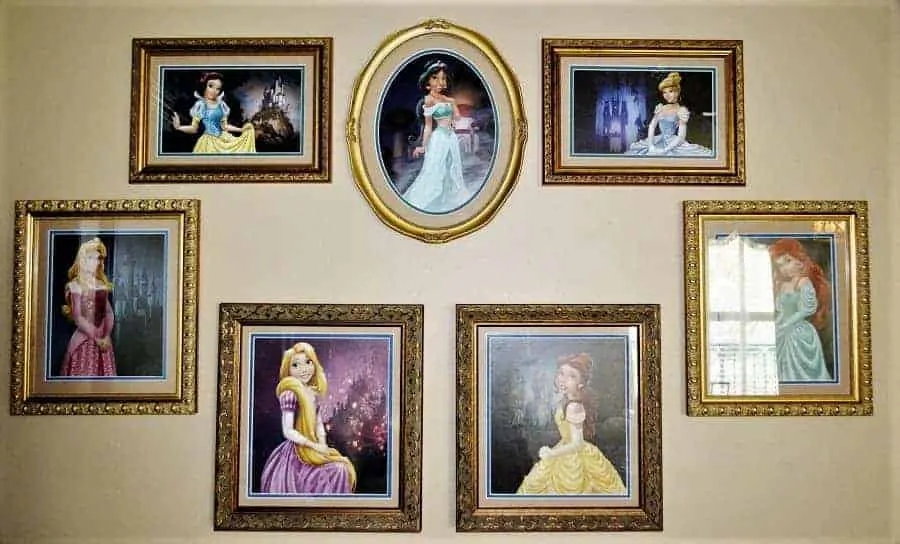 Royal Portraits in the Disney Port Orleans Royal Guest Room