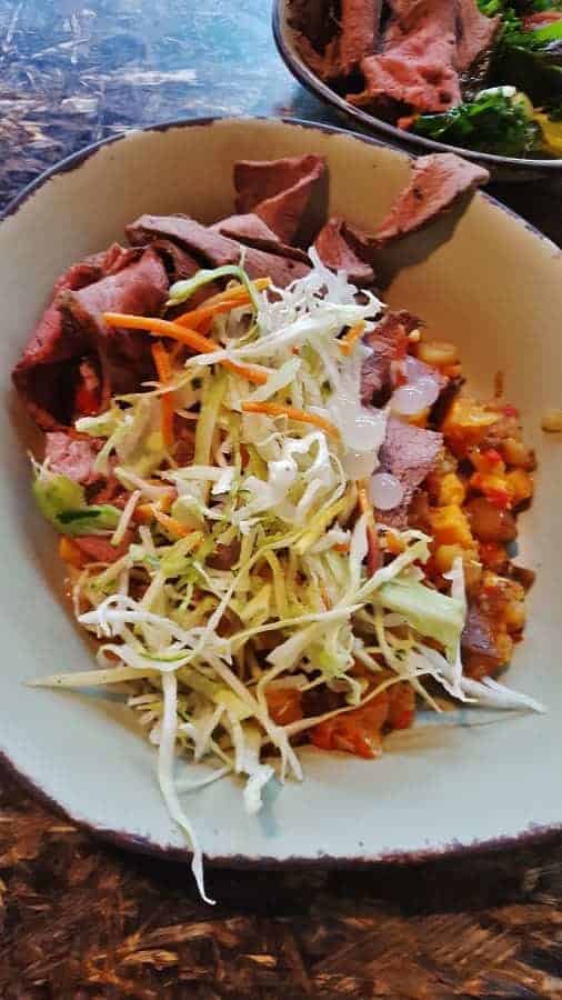 Slow-Roasted Sliced Grilled Beef Bowl