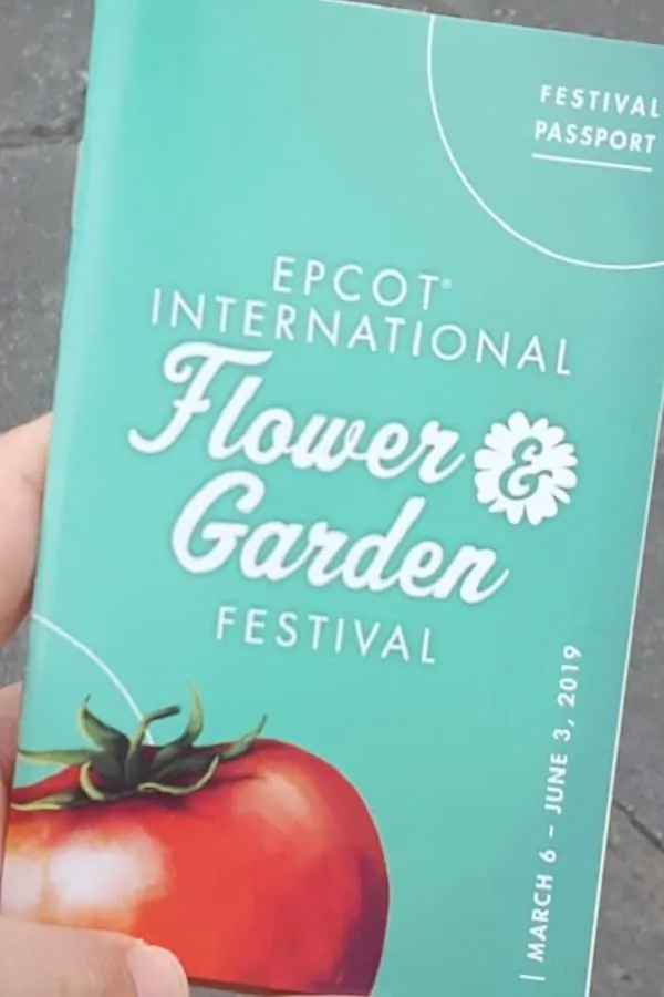 FREE Festival Passport for Epcot Flower & Garden Festival