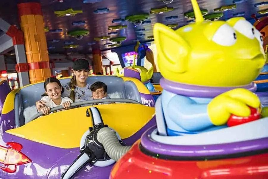 Alien Swirling Saucers in Toy Story Land