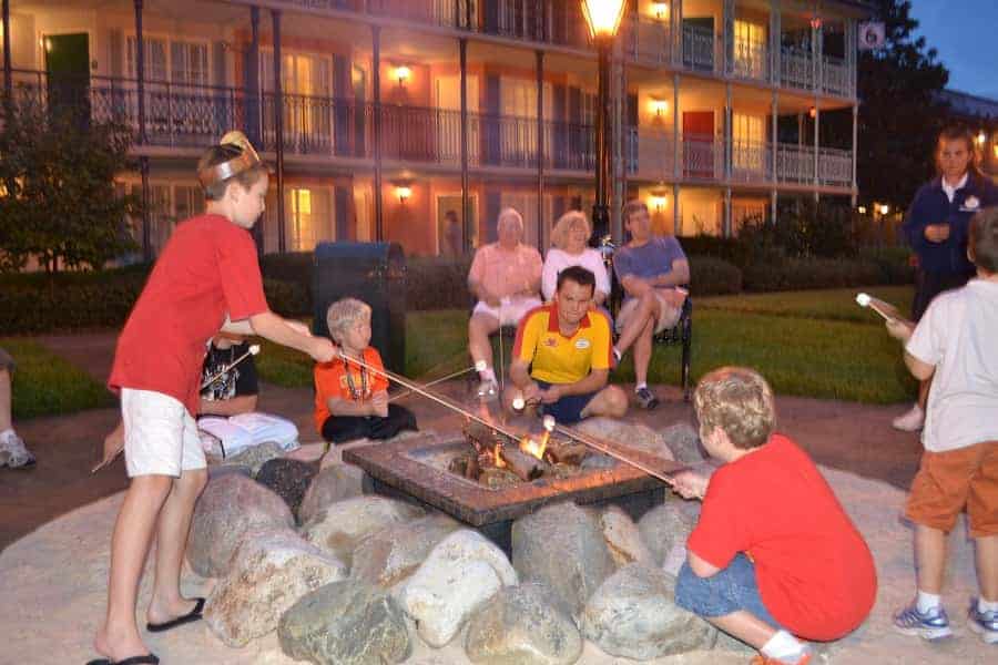 Roasting Marshmallows at Disney Resorts