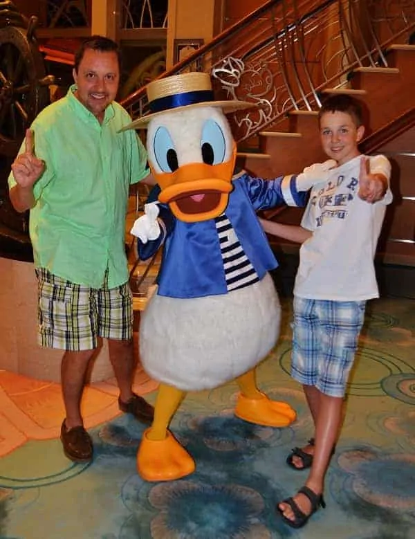 Italian Donald Duck on Disney Magic