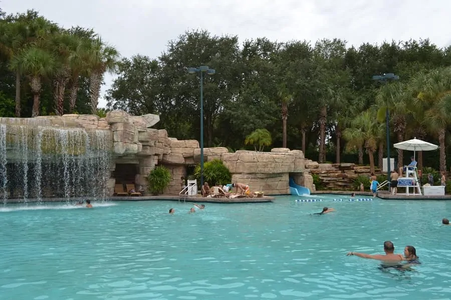 Swan & Dolphin Pool with Slide