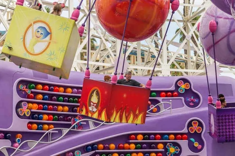Inside Out Ride at PIxar Pier