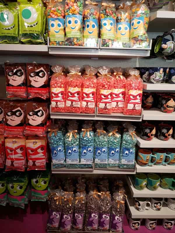 Pixar Prepackaged Treats & Souvenirs