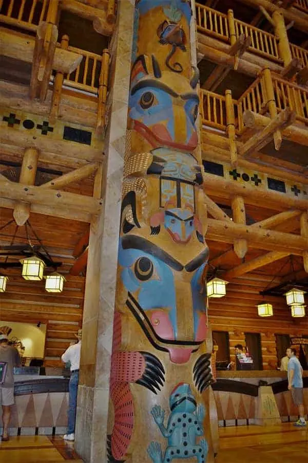 Totem Poles in Wilderness Lodge