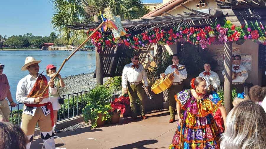 Mariachi Band at Epcot during Christmas