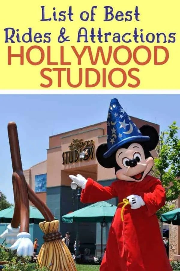 Hollywood Studios Rides & Attractions