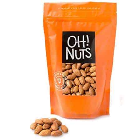 Oh! Nuts 2LB Dry Roasted Unsalted Almonds 