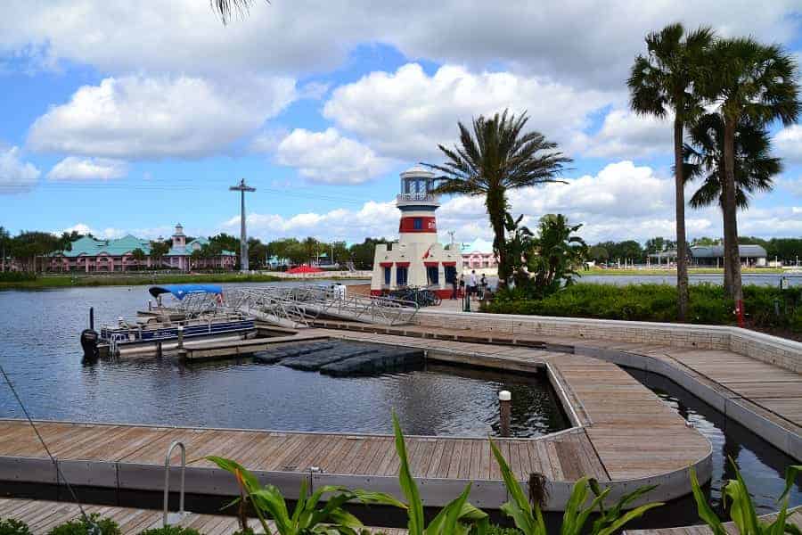 Boating activities at Caribbean Beach Resort