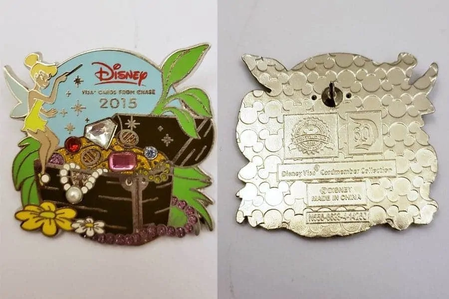 Disney Visa Card Holder Tinkerbell Pin