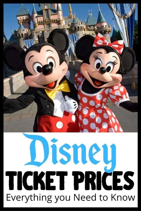 Current Disney Ticket Prices