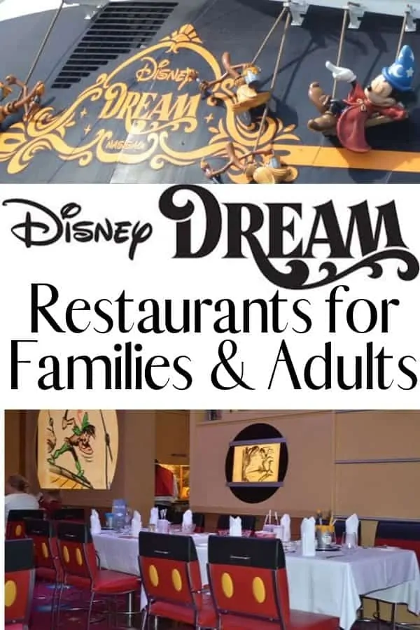 Disney Dream Restaurants for Families and Adults