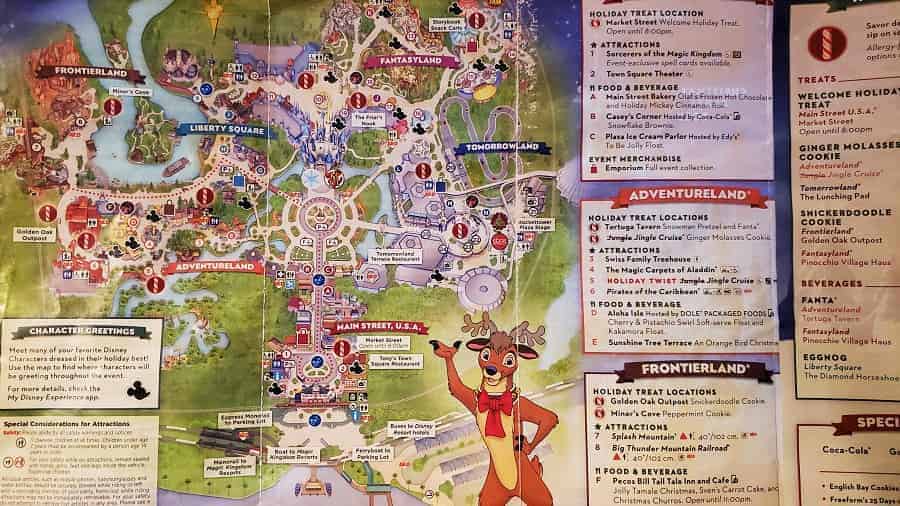 Christmas Map of Character Meet & Greets