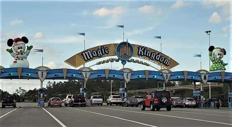 Christmas Magic Kingdom Entrance