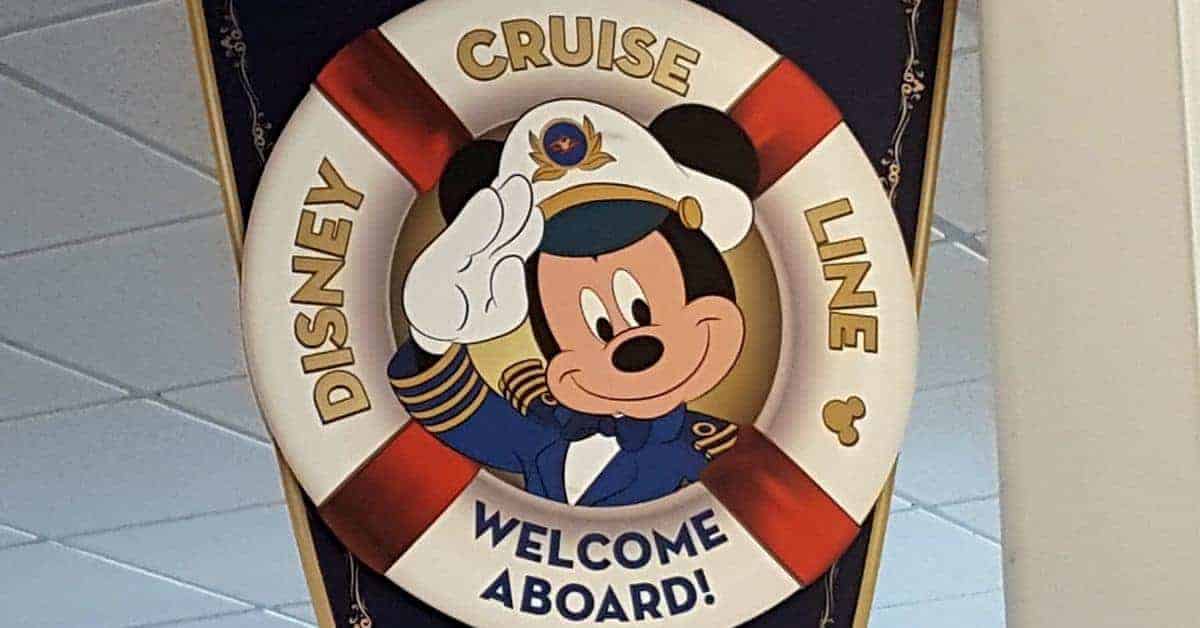 Welcome Aboard Disney Cruise Sign