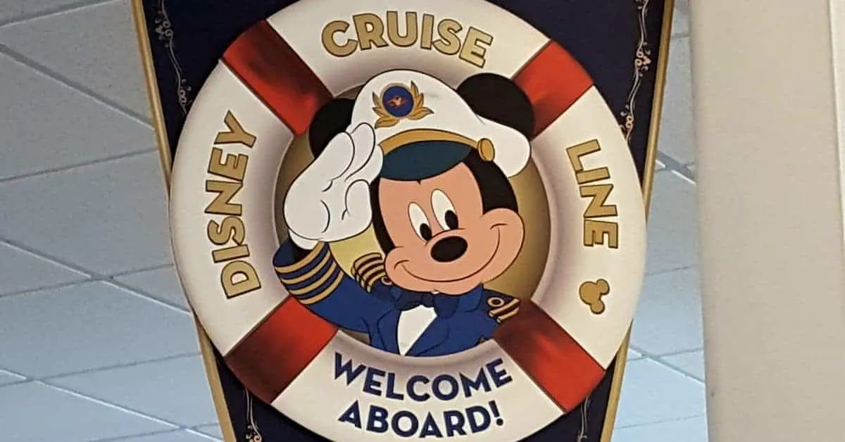 Welcome Aboard Disney Cruise Sign