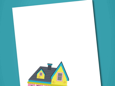 Image for Disney Up Printable Kids Craft Idea