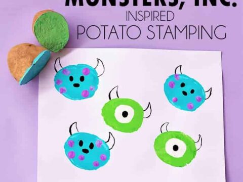 Image for Monsters, Inc. Inspired Potato Stamping