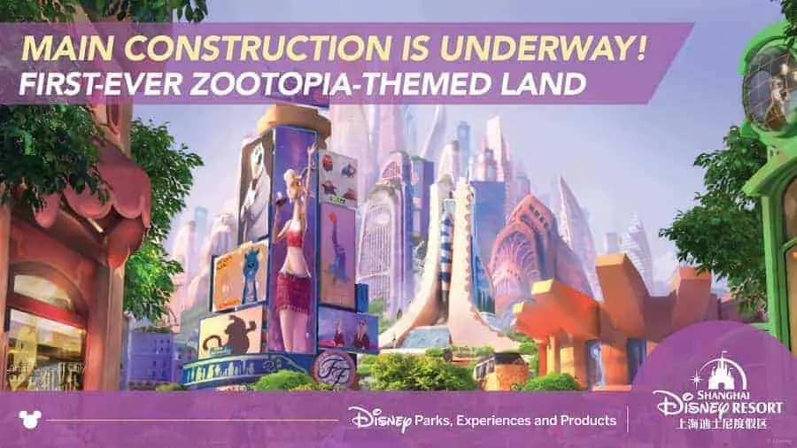 Shangahai Disney Resort new Zootopia-themed land