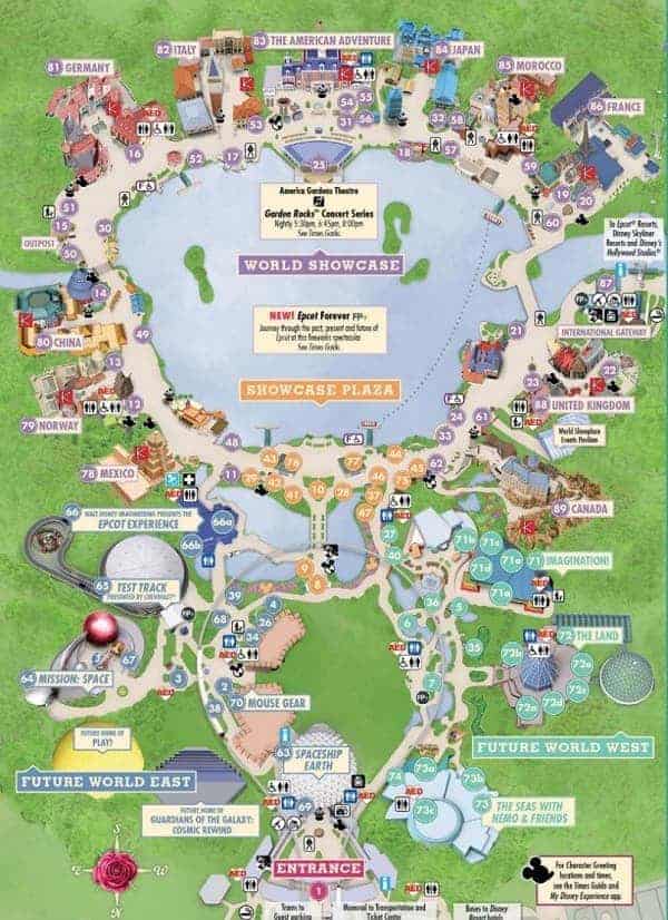 Epcot Map