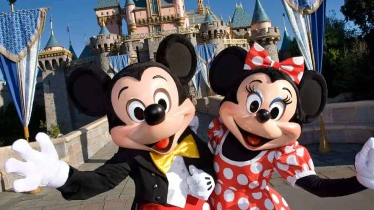 Mickey and Minnie at Disneyland Califoria