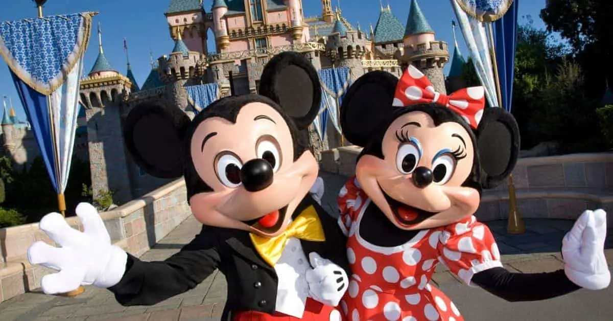 Mickey and Minnie in Disneyland Califoria