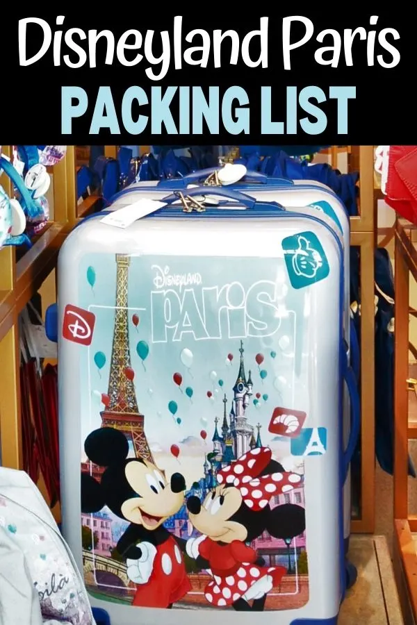 Disneyland Paris Packing List