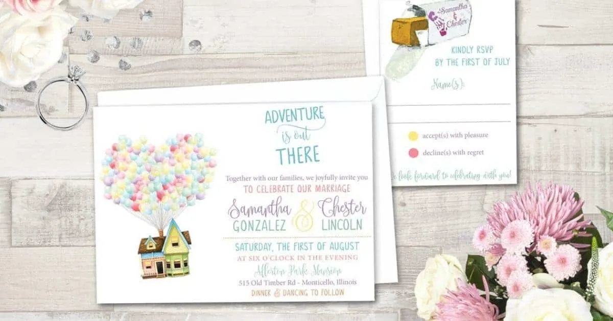 Beautiful Disney Wedding Invitations