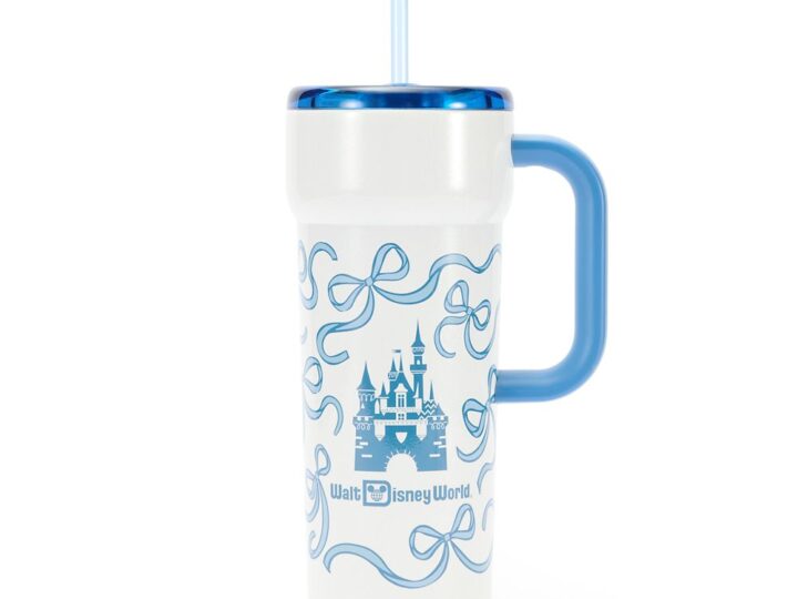 Image for Walt Disney World 24 oz. Stainless Steel Starbucks® Travel Tumbler with Straw – Blue